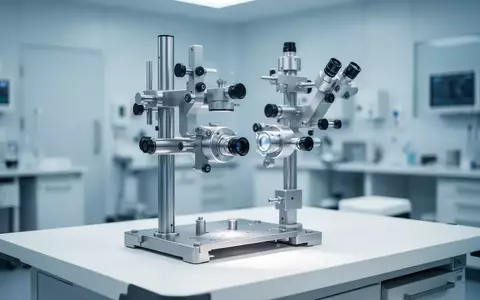 Ein steriler Operationssaal mit einem präzisen stereotaktischen Rahmen für neurochirurgische Eingriffe. - Foto: über boerse-global.de