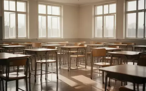 Ein leerer, sonnendurchfluteter Klassenraum mit Holzmöbeln und einer ruhigen, einladenden Atmosphäre. - Foto: über boerse-global.de