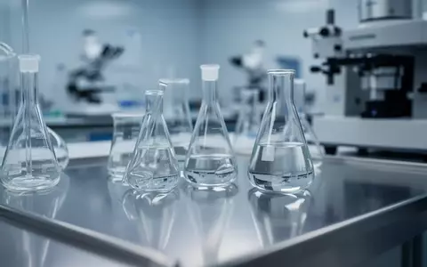 Ein steriles, modernes Laborumfeld mit glänzenden Oberflächen und Glasgeräten für die wissenschaftliche Forschung. - Foto: über boerse-global.de
