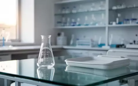 Ein minimalistisches, klinisches Labor mit sauberen Glasgeräten in einer ruhigen, hellen Umgebung. - Foto: über boerse-global.de