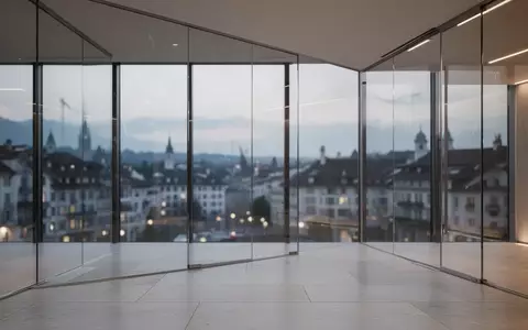 Modernes, minimalistisches Bürogebäude in Zürich mit großen Glasfronten bei Dämmerung. - Foto: über boerse-global.de