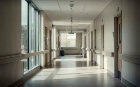 Ein leerer, modern gestalteter Krankenhausflur mit einfallendem Tageslicht. - Foto: über boerse-global.de