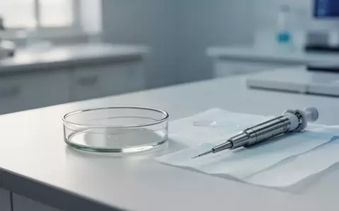 Ein steriler Labortisch mit einer Petrischale und einer Mikropipette in einer modernen klinischen Forschungsumgebung. - Foto: über boerse-global.de