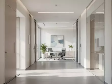 Helle, moderne Architektur in einer medizinischen Forschungseinrichtung mit klaren Linien und natürlichem Licht. - Foto: über boerse-global.de