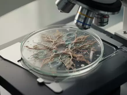 Mikroskopische Aufnahme einer biologischen Gewebeprobe in einer klinischen Laborumgebung. - Foto: ĂŒber boerse-global.de