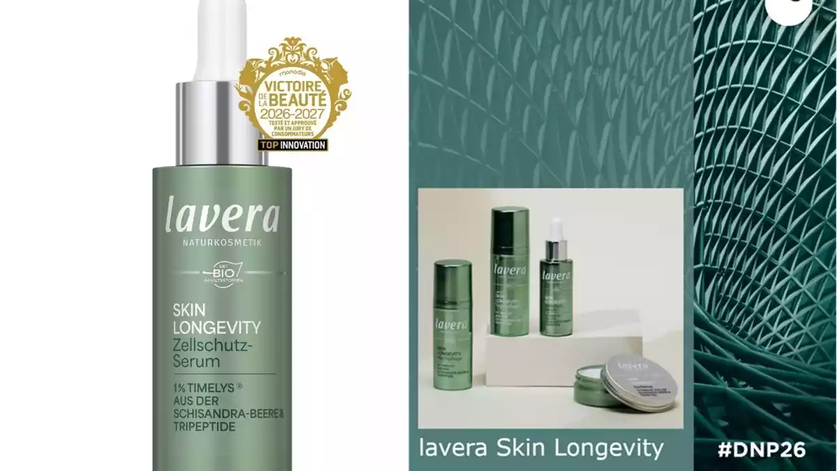 Skin Longevity von lavera erzielt zwei bedeutende Anerkennungen in Europa / Victoire de la Beauté und Nominierung beim 19. Deutschen Nachhaltigkeitspreis Produkte - Bild: presseportal.de