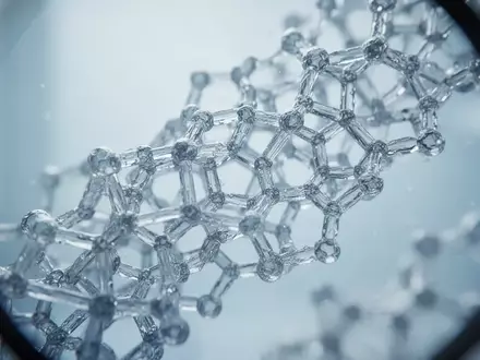 Abstrakte, kristalline Protein-Strukturen unter einem Mikroskop in einer sterilen Laborumgebung. - Foto: über boerse-global.de