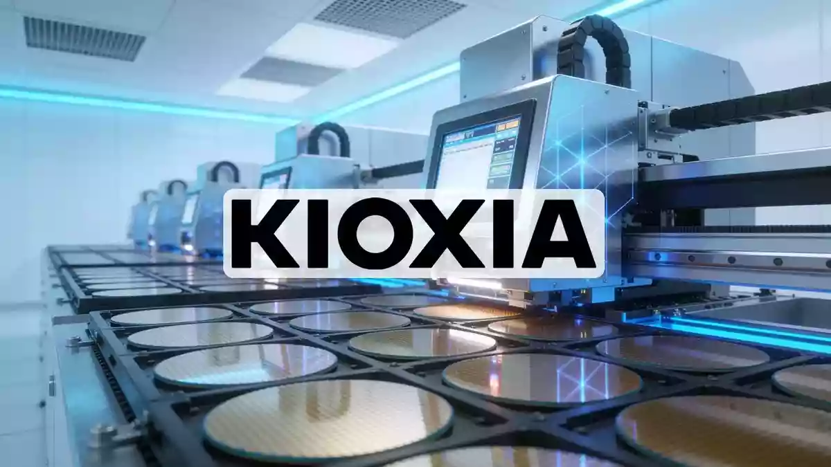 Kioxia's Hyperscale Sampling Push Meets a Rising TOPIX Weighting Illustration mit AI erstellt.
