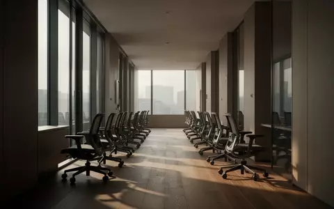 Ein leerer, modern gestalteter Büroflur mit natürlichem Lichteinfall und minimalistischer Einrichtung als Symbol für Arbeitskultur. - Foto: über boerse-global.de