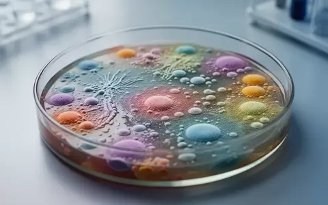 Nahaufnahme von bakteriellen Kulturen in einer Laborschale, die die Vielfalt des menschlichen Mikrobioms veranschaulicht. - Foto: über boerse-global.de