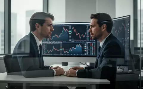 Ein konzentrierter Finanzexperte vor einem Computerbildschirm in einem modernen Büro. - Foto: über boerse-global.de