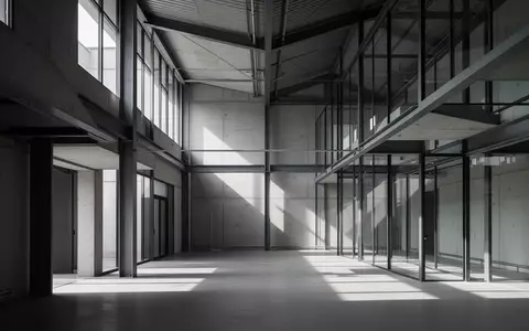Moderne, minimalistische Architektur mit klaren geometrischen Linien und natürlichem Lichteinfall in einem Innenraum. - Foto: über boerse-global.de