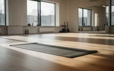 Ein heller, minimalistischer Fitnessraum mit Holzboden und einer Yogamatte im natürlichen Sonnenlicht. - Foto: über boerse-global.de