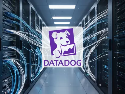 Modernes Rechenzentrum mit leuchtenden Glasfaserkabeln als Symbol für Cloud-Infrastruktur und digitale Datenverarbeitung. - Foto: über boerse-global.de