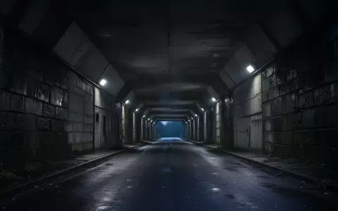 Ein langer, leerer Betontunnel mit reflektierendem Boden und kühler Beleuchtung. - Foto: über boerse-global.de