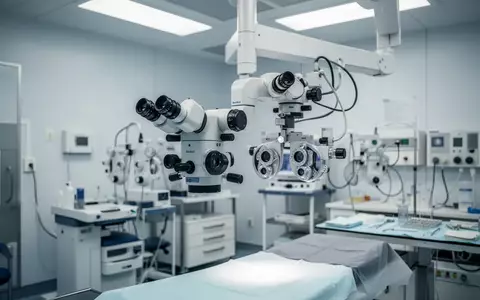 Ein moderner, steriler Operationssaal in einer Augenklinik mit hochpräzisen medizinischen Geräten. - Foto: über boerse-global.de