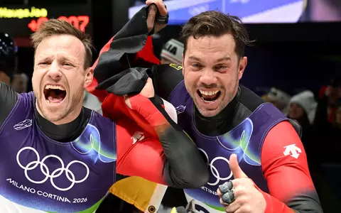Tobias Wendl (Deutschland, r) und Tobias Arlt (Deutschland) wollen nun bis Olympia 2030 weitermachen. (Archivbild) - Foto: Robert Michael/dpa