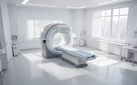 Ein moderner, unbesetzter medizinischer Untersuchungsraum mit einem bildgebenden Gerät in einer klinischen Umgebung. - Foto: über boerse-global.de