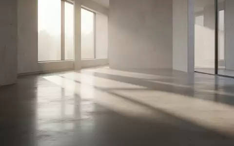 Ein minimalistischer, lichtdurchfluteter Raum mit sanften Schatten auf einem Betonboden, der Ruhe und Klarheit ausstrahlt. - Foto: über boerse-global.de