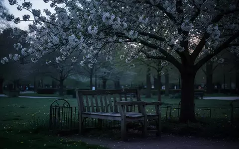 Symbolbild: Parkbank unter einem blühenden Baum - Foto: über boerse-global.de