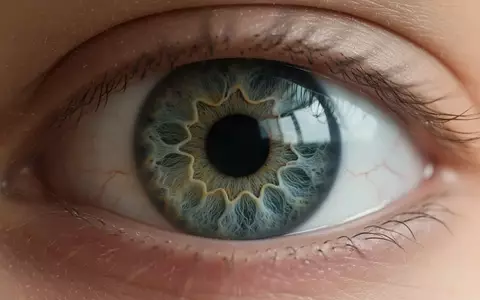 Nahaufnahme einer menschlichen Iris mit Fokus auf die feinen Strukturen des Auges bei natürlichem Licht. - Foto: über boerse-global.de