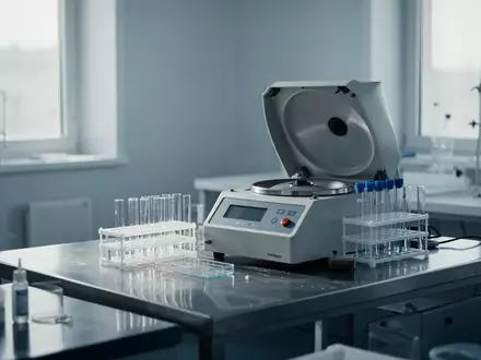 Ein steriler, modern eingerichteter medizinischer Laborraum mit Testgeräten bei natürlichem Lichteinfall. - Foto: über boerse-global.de