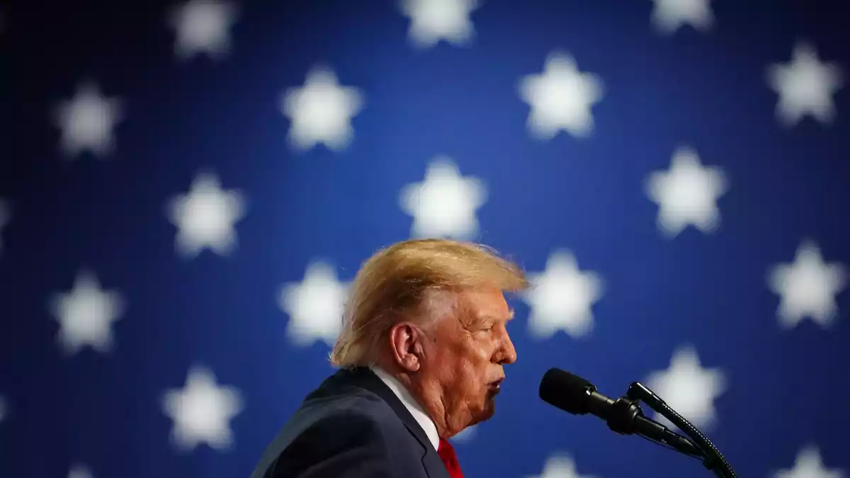 Präsident Trump hat die Hinrichtung genehmigt, hatte mit der Entscheidung zum Livestream eigenen Angaben nach aber nichts zu tun. - Bild: Julia Demaree Nikhinson/AP/dpa