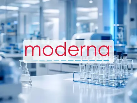Abstrakte Darstellung eines modernen biotechnologischen Labors mit medizinischer Ausrüstung in kühlem, professionellem Licht. - Foto: über boerse-global.de