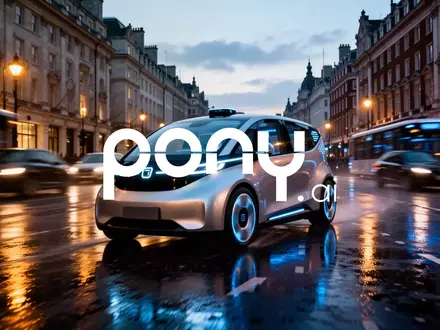 Futuristisches autonomes Fahrzeug bei Nacht auf einer regennassen Straße in London. - Foto: über boerse-global.de