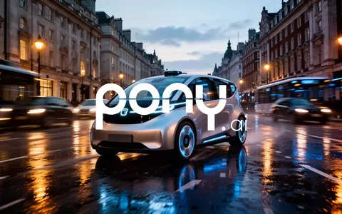 Futuristisches autonomes Fahrzeug bei Nacht auf einer regennassen Straße in London. - Foto: über boerse-global.de
