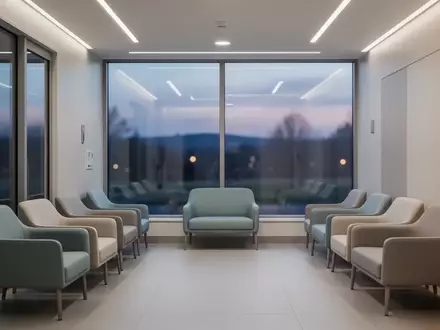 Ein heller, moderner Wartebereich in einer medizinischen Einrichtung mit ruhiger Atmosphäre. - Foto: über boerse-global.de