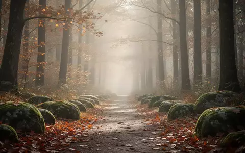 Ein ruhiger Waldweg im Herbstlicht, der als Symbol für Erholung und psychische Gesundheit dient. - Foto: über boerse-global.de