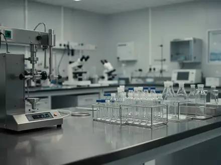 Ein steriles, modernes medizinisches Labor mit glänzenden Edelstahloberflächen und medizinischen Geräten. - Foto: über boerse-global.de