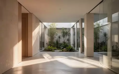 Helle, moderne Architektur mit klaren Linien und einem begrünten Innenhof, die eine Atmosphäre der Innovation vermittelt. - Foto: über boerse-global.de