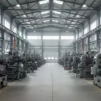 Eine weitläufige, moderne Industriehalle mit schweren Maschinen und stählerner Architektur bei natürlichem Lichteinfall. - Foto: über boerse-global.de