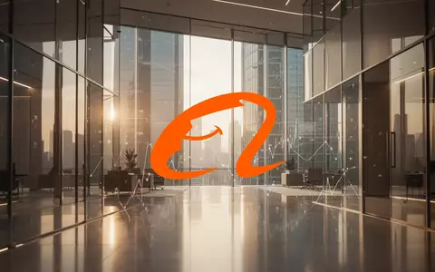 Abstrakte Darstellung einer modernen Büroarchitektur im goldenen Licht als Symbol für globales E-Commerce-Wachstum. - Foto: über boerse-global.de