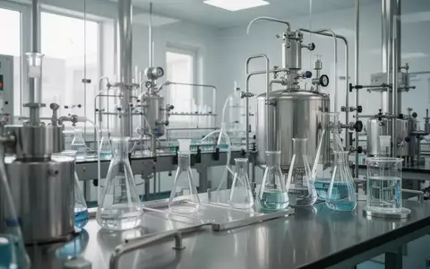 Moderne pharmazeutische Laborausstattung aus Edelstahl in einer sterilen Umgebung. - Foto: über boerse-global.de
