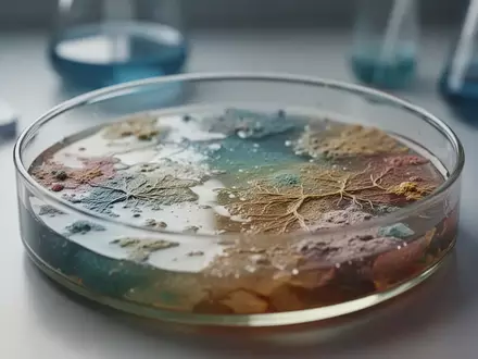 Nahaufnahme einer Laborschale mit biologischer Nährkultur für mikrobiologische Untersuchungen. - Foto: über boerse-global.de