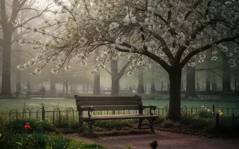 Symbolbild: Parkbank unter einem blühenden Baum - Foto: über boerse-global.de