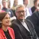 «Nun beginnt die Arbeit», sagte Grünen-Fraktionschefin Müller mit Blick auf die anstehenden Koalitionsverhandlungen. - Bild: Danny Gohlke/dpa