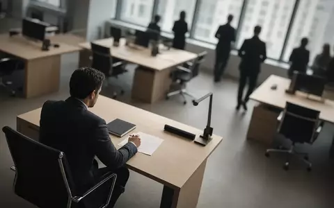 Ein ruhiger, moderner Börsenraum mit natürlichem Tageslicht und einer professionellen, minimalistischen Atmosphäre. - Foto: über boerse-global.de