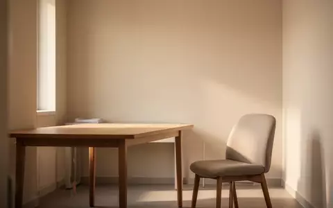 Ein minimalistischer, heller Arzt-Beratungsraum mit einem leeren Stuhl in ruhigem, natürlichem Licht. - Foto: über boerse-global.de