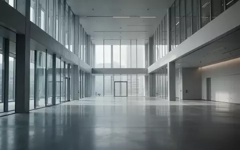 Ein minimalistischer, moderner Innenraum eines Forschungsgebäudes mit klaren Linien und diffusem Tageslicht. - Foto: über boerse-global.de