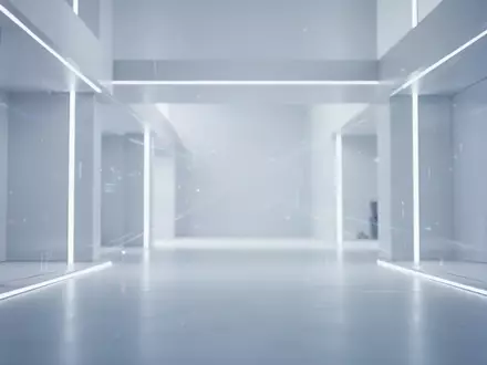 Abstrakte Darstellung moderner Sensortechnologie in einem minimalistischen, lichtdurchfluteten architektonischen Raum - Foto: über boerse-global.de