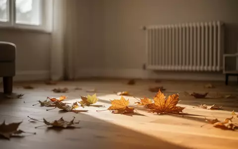 Ein sonnendurchfluteter, minimalistischer Wohnraum mit einem Heizkörper an der Wand bei natürlichem Tageslicht. - Foto: über boerse-global.de