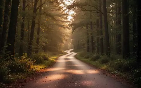 Ein leerer Waldweg, der sich in den Wald erstreckt, symbolisiert den langfristigen Weg zur körperlichen Gesundheit. - Foto: über boerse-global.de