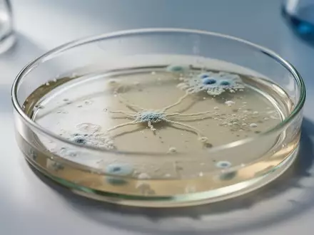 Nahaufnahme einer sterilen Petrischale mit mikrobiellem Nährboden in einer klinischen Laborumgebung. - Foto: über boerse-global.de