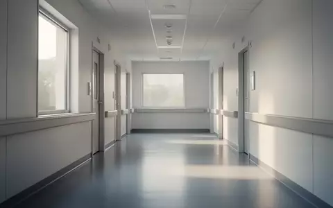 Ein leerer, modern gestalteter Krankenhausflur mit einfallendem Tageslicht. - Foto: über boerse-global.de