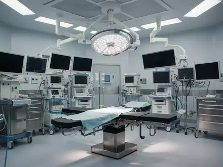Moderner, steriler Operationssaal mit medizinischer Ausstattung in einer Klinik. - Foto: über boerse-global.de