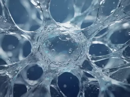Abstrakte, zelluläre Strukturen unter einem Mikroskop als Symbol für immunologische Forschung und Gefäßbiologie. - Foto: über boerse-global.de